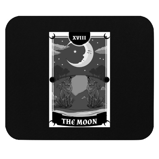 Anime Tarot Card The Moon Gothic Mouse Pads