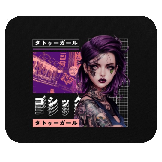 Japanese Tokyo City Vaporwave Citypop Aesthetic Go Mouse Pads