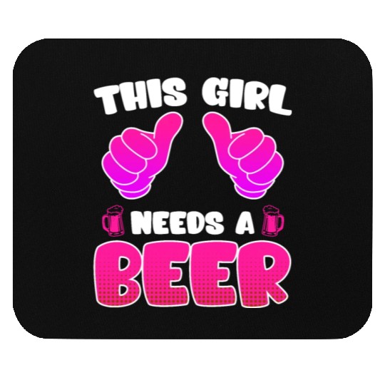This girl needs a beer vacation Spring Break Mouse Pads