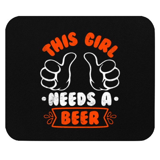 This girl needs a beer vacation Spring Break Mouse Pads
