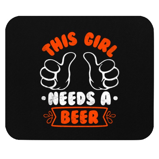 This girl needs a beer vacation Spring Break Mouse Pads