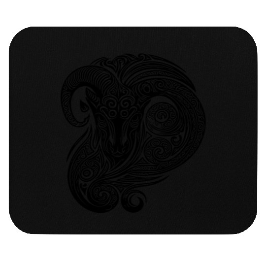 Elegant Capricorn Vintage T Tattoo Mouse Pads