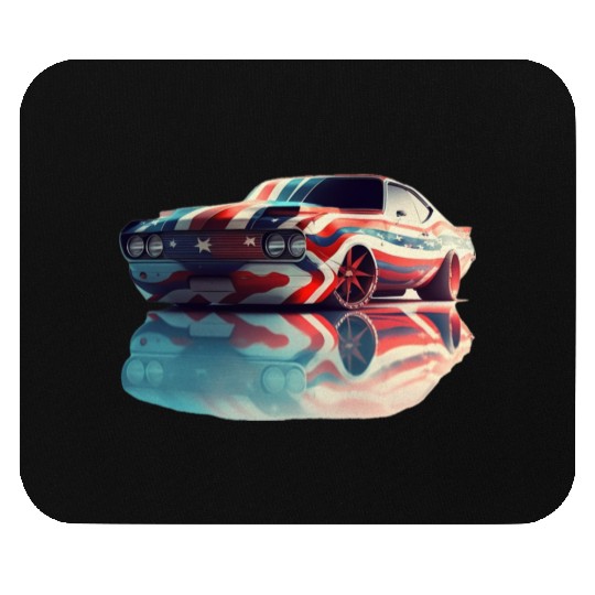American pride and raw horsepower Mouse Pads