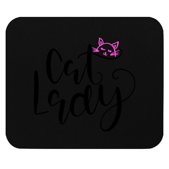 Cat lady Meow Mouse Pads