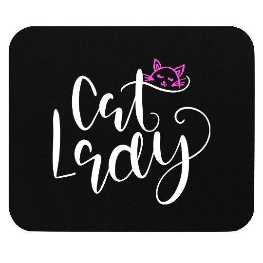 Cat lady Meow Mouse Pads