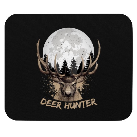 Deer Hunter Rack Hunter Full Moon Buck Hunting Mouse Pads