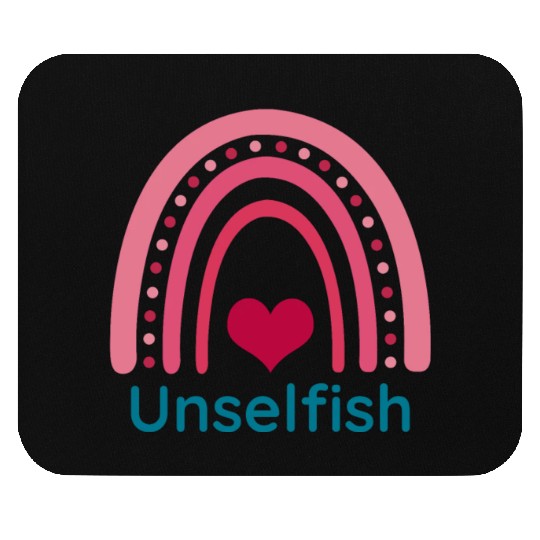 Unselfish Viva Magenta Boho Rainbow Mouse Pads