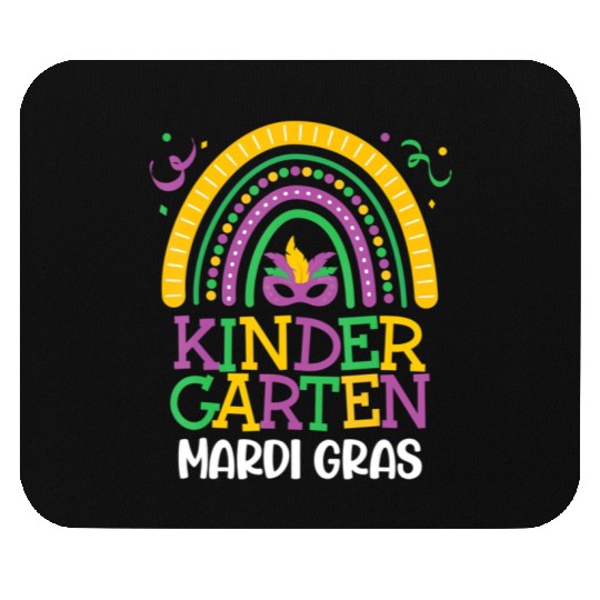 Cute Boho Rainbow Mardi Gras Kindergarten Teacher Mouse Pads