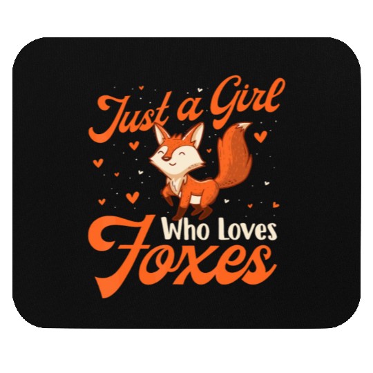 Just A Girl Who Loves Foxes - Fox Lover Zookeeper Mouse Pads