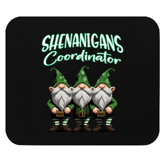 Shenanigans Squad Gnomes St Patrick's Day Mouse Pads
