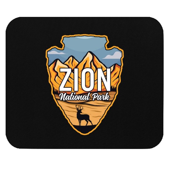 Zion US National Park Arrowhead Deer Mountains Mouse Pads
