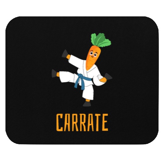 Carrate Carrot Lover Karate Coach Martial Artist Mouse Pads