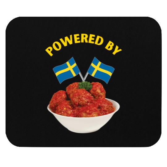Powered by Swedish Meatballs Mouse Pads