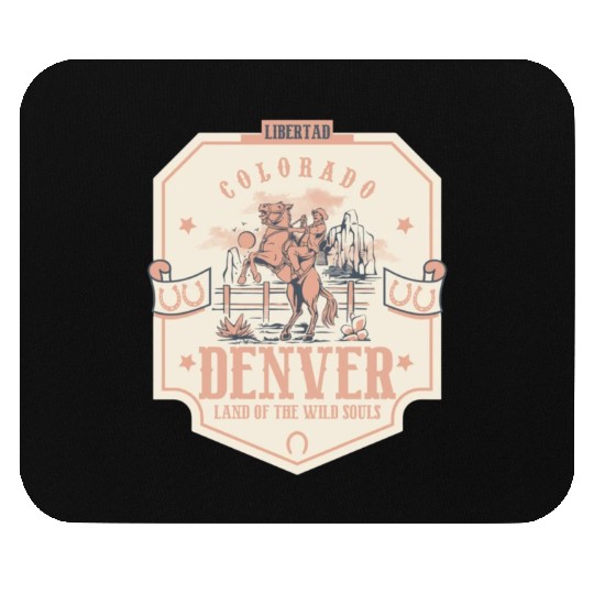 denver colorado wild west town Mouse Pads