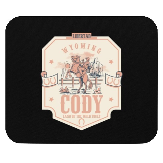 Cody wyoming wild west town Mouse Pads