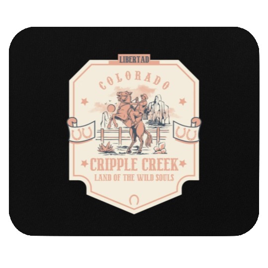 cripple creek colorado wild west town Mouse Pads