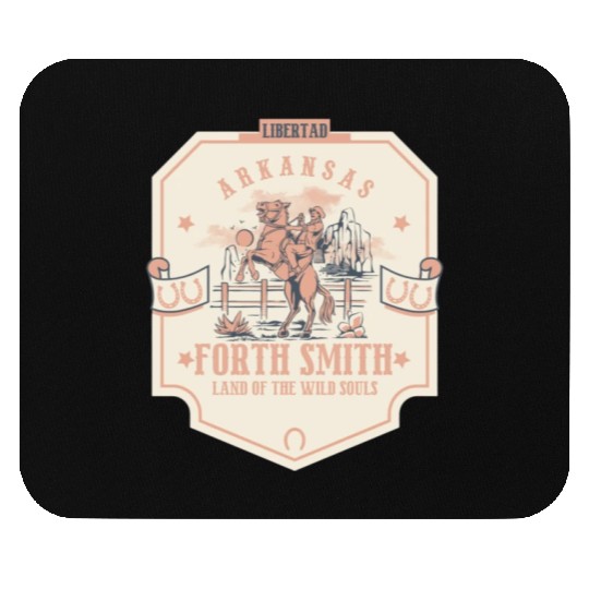 forth smith arkansas wild west town Mouse Pads