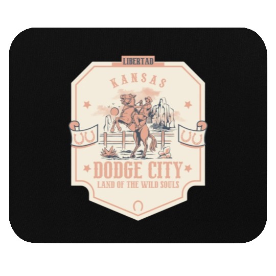 dodge city kansas wild west town Mouse Pads