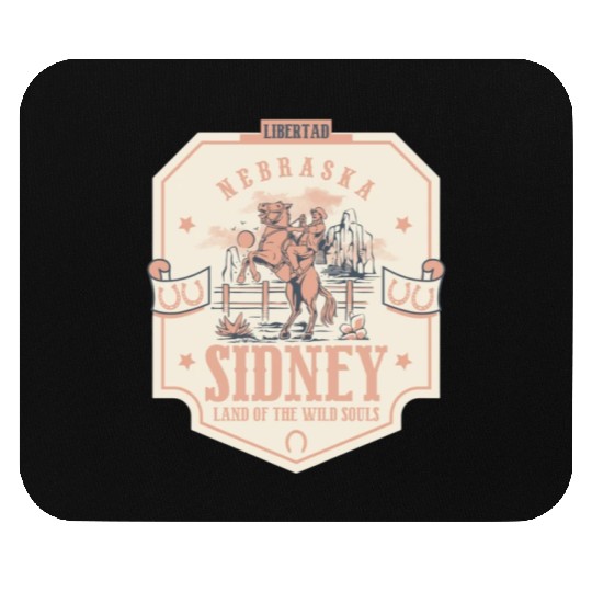 sidney nebraska wild west town Mouse Pads