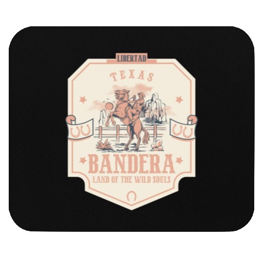 bandera texas wild west town Mouse Pads