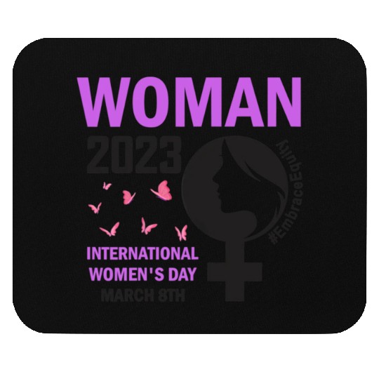 International Women's Day Embrace Equity 8 March Mouse Pads