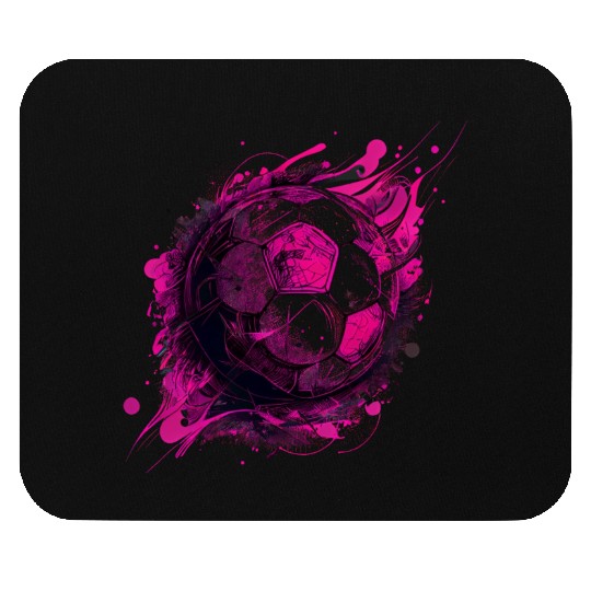 Pink Soccer ball, Football, Sports Mouse Pads