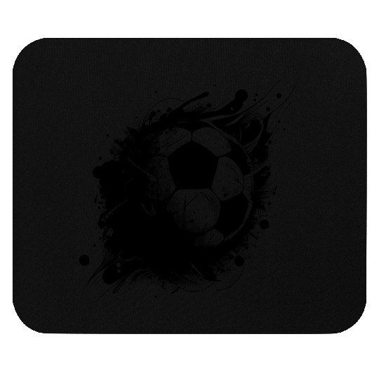 black Soccer ball, Football, Sports Mouse Pads