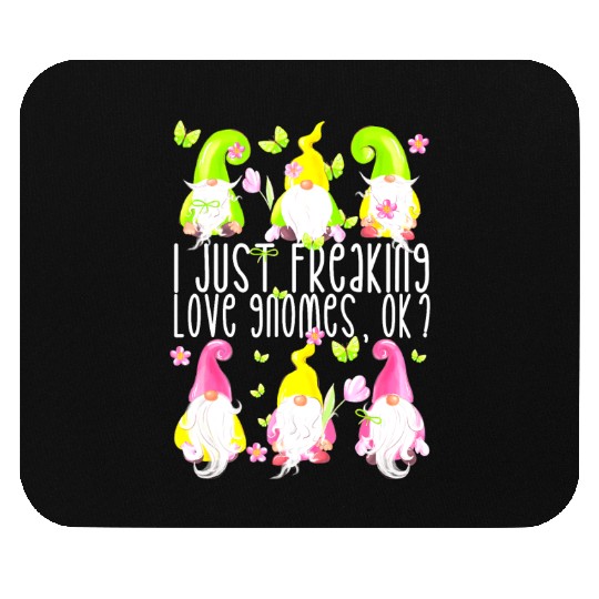 Funny Spring Gnome Quote For Women Girls Cute Summ Mouse Pads