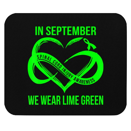 In September We Wear Lime Green Spinal Cord Injury Mouse Pads