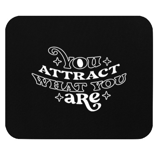 Law of Attraction Typography Manifest Quote Mouse Pads