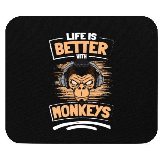 Ape Chimpanzee Colorful Children Mouse Pads