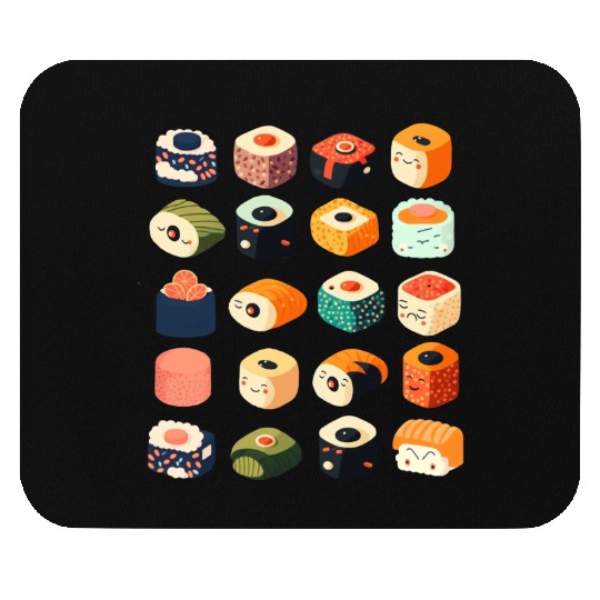 sushi pattern Mouse Pads