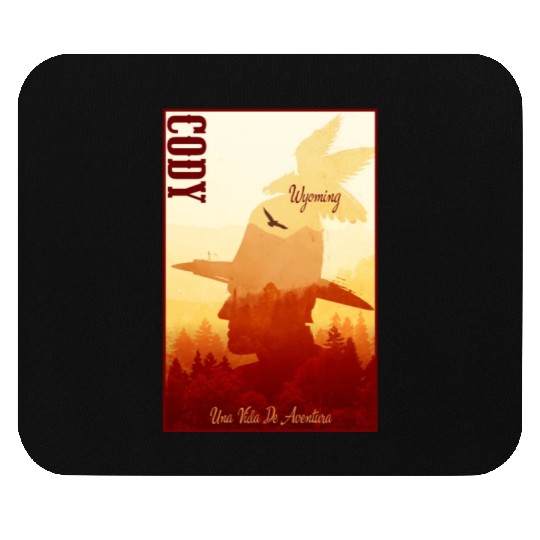 Cody Wyoming wild west town Mouse Pads