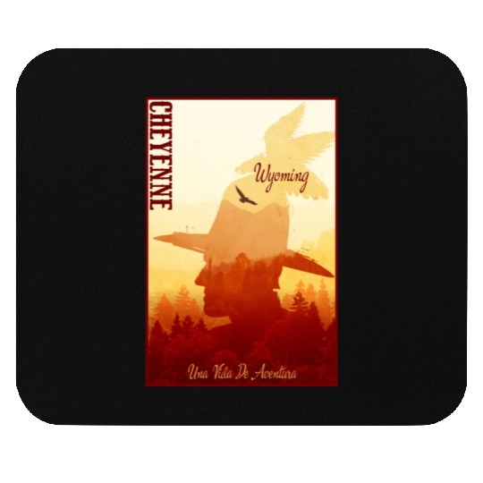 Cheyenne Wyoming wild west town Mouse Pads