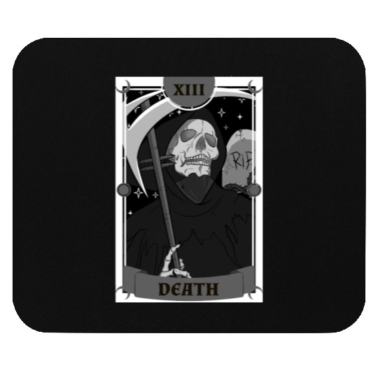 Anime Tarot Card Death Grim Reaper Occult Gothic W Mouse Pads