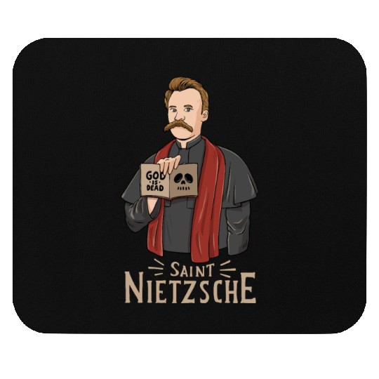 Saint Nietzsche Design for a Philosophy Student Mouse Pads