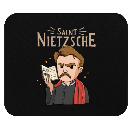 Saint Nietzsche Design for a Philosophy Student Mouse Pads