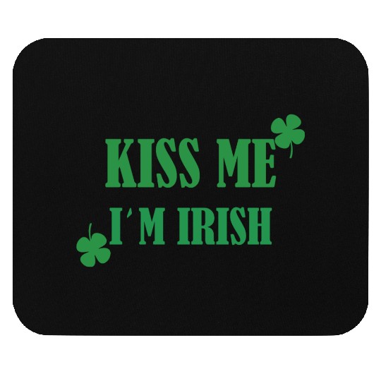 kiss me im irish Mouse Pads