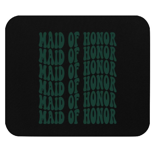 Bachelorette Party Maid Of Honor Emerald Green Mouse Pads