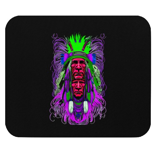 Psychedelic Native Mouse Pads