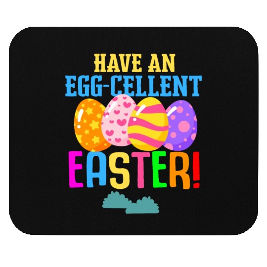 Easter Colorful Egg Dye Rabbit Egg Hunt Mouse Pads