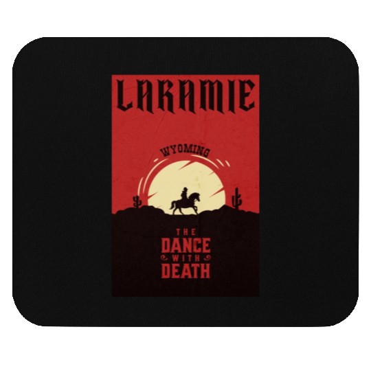 Laramie Wyoming wild west town Mouse Pads