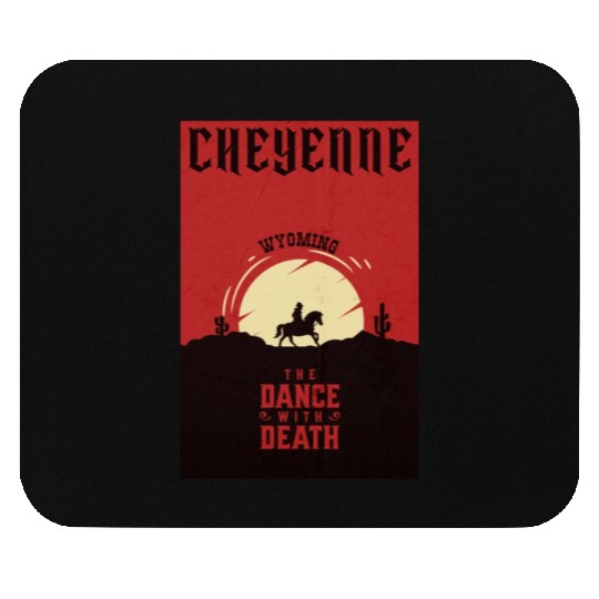 Cheyenne Wyoming wild west town Mouse Pads