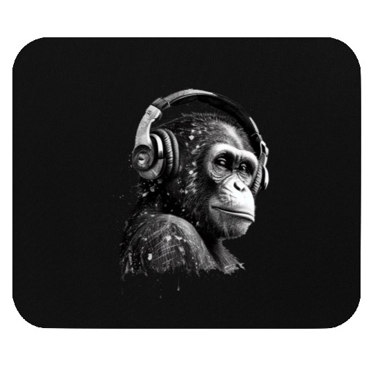 Audio monkey Mouse Pads