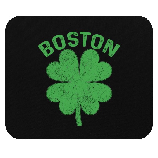 Shamrock Boston St Patrick’s Day Mouse Pads