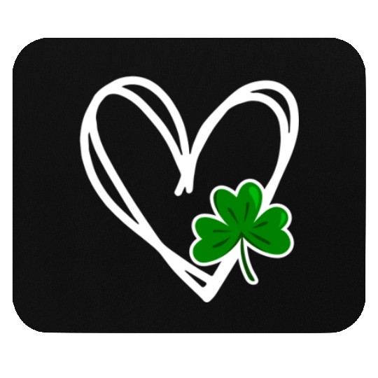 Heart St Patricks Day Shamrock Irish Toddler Baby Mouse Pads