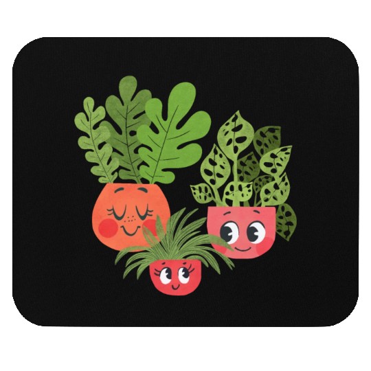 Happy Plants Mouse Pads