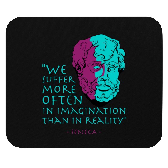 Seneca Stoic Philosophy Quote Mouse Pads