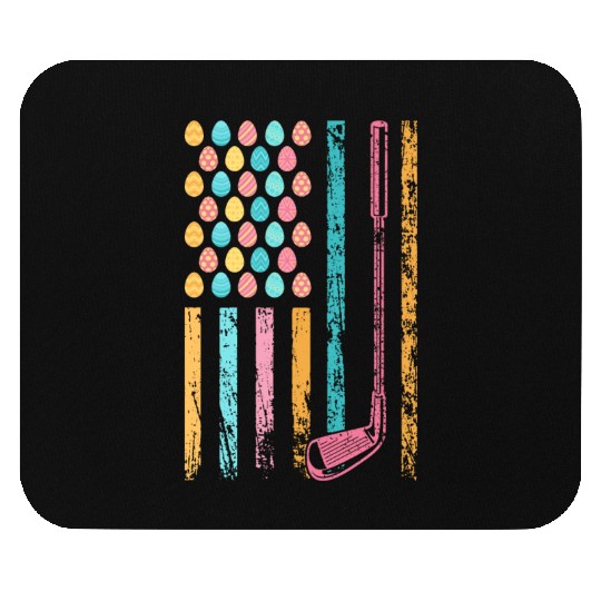 American Sports Flag Easter Egg Decor Golf Club Mouse Pads
