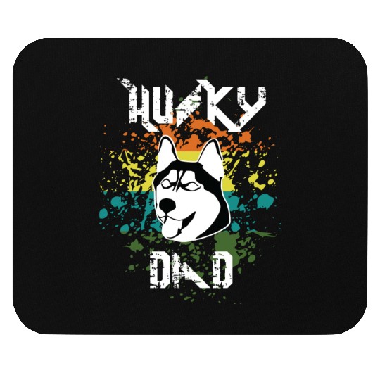 Husky Dad Mouse Pads